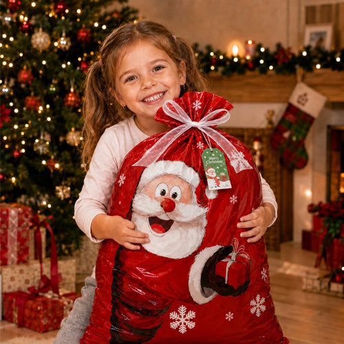 ATBXHZSZ 30Pcs Christmas Gifts Bags Assorted Sizes Small Medium Large Multicolor Christmas Drawstring Gift Bags Aluminum Foil Reusable Holiday Xmas Presents Wrapping with Tags
